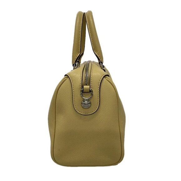 COACH - F31082 Light Yellow Leather Handbag - Picture 4 of 11